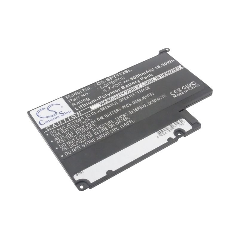 Li-Polymer Battery fits Sony, Sgpt111cn, Sgpt112cn, Tablet S1 3.7V, 5000mAh Tablet Cameron Sino Technology Limited