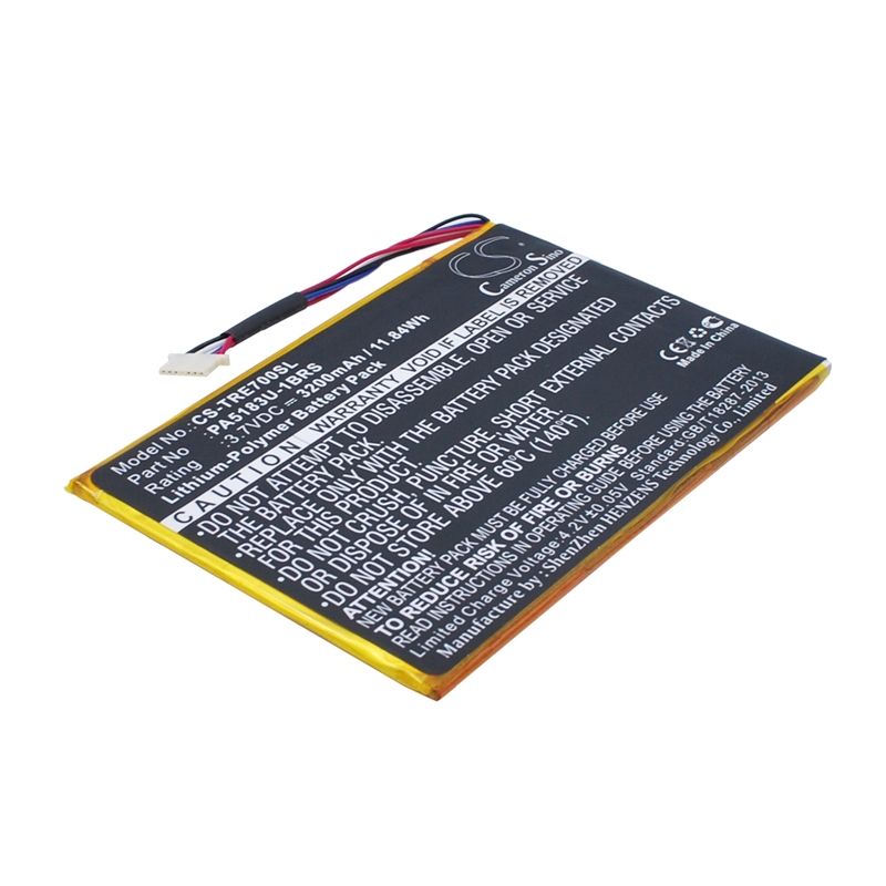 Li-Polymer Battery fits Toshiba, At7-b, At7-c, At7-c8 3.7V, 3200mAh Tablet Cameron Sino Technology Limited