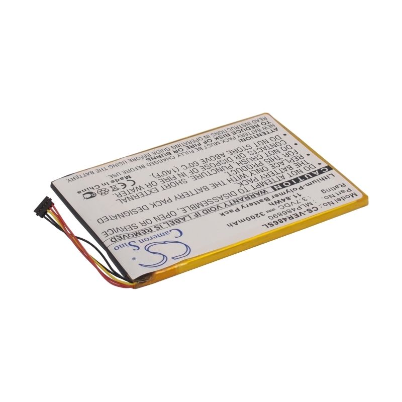 Li-Polymer Battery fits Viewsonic, Zoompad 3.7V, 3200mAh Tablet Cameron Sino Technology Limited