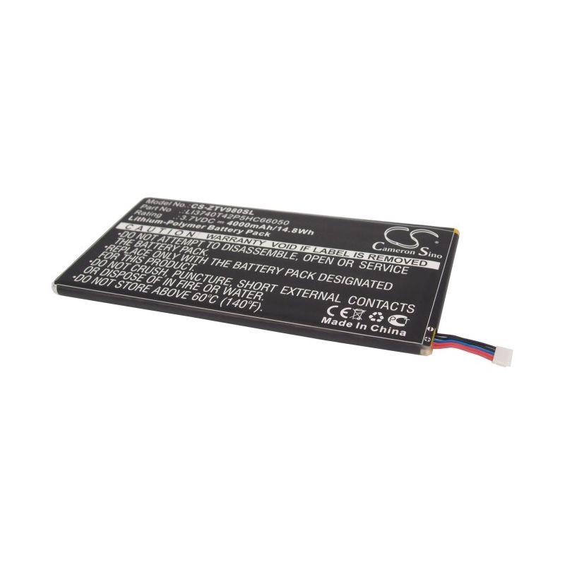 Li-Polymer Battery fits Zte, P98t, T98, V9s 3.7V, 4000mAh Tablet Cameron Sino Technology Limited