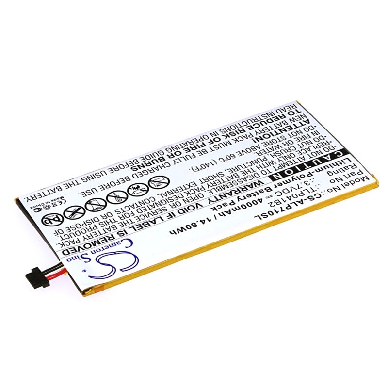 Li-Polymer Battery fits Alcatel, E710, Onetouch Evo 7 Hd 3.7V, 4000mAh Tablet Cameron Sino Technology Limited