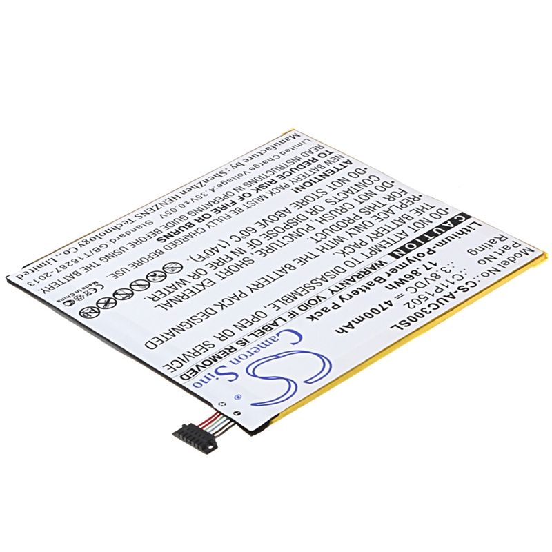 Li-polymer Battery Fits Asus, P023, Z300c, Z300cg 3.8v, 4700mah Tablet Cameron Sino Technology Limited