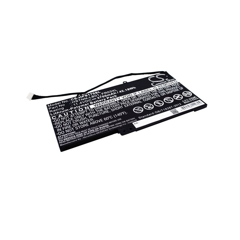 Li-polymer Battery Fits Hp, J4v73aa, Slate 17, Slate 17-l010 11.4v, 3700mah Computer Cameron Sino Technology Limited (Suspended)