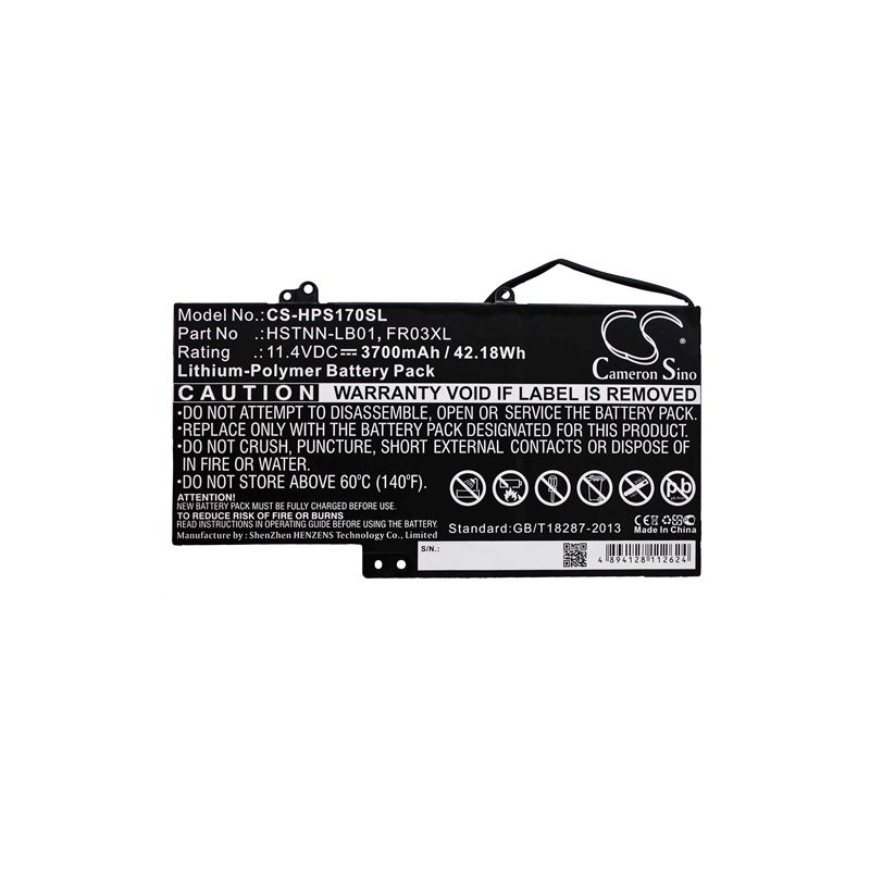 Li-polymer Battery Fits Hp, J4v73aa, Slate 17, Slate 17-l010 11.4v, 3700mah Computer Cameron Sino Technology Limited (Suspended)