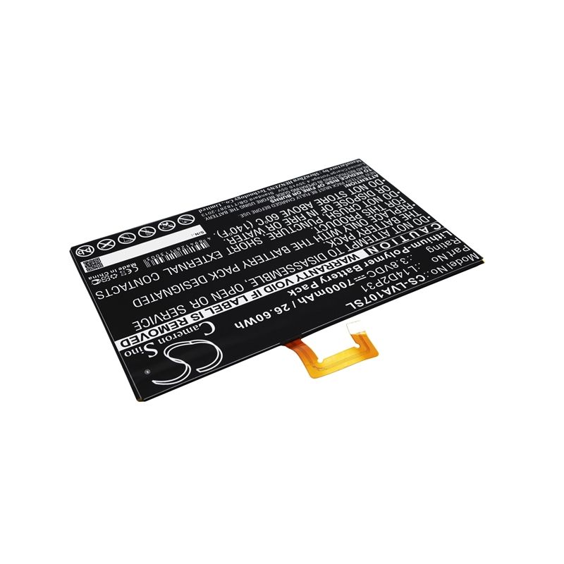 Li-Polymer Battery fits Lenovo, A10-70, A10-70f, A10-70l 3.8V, 7000mAh Tablet Cameron Sino Technology Limited