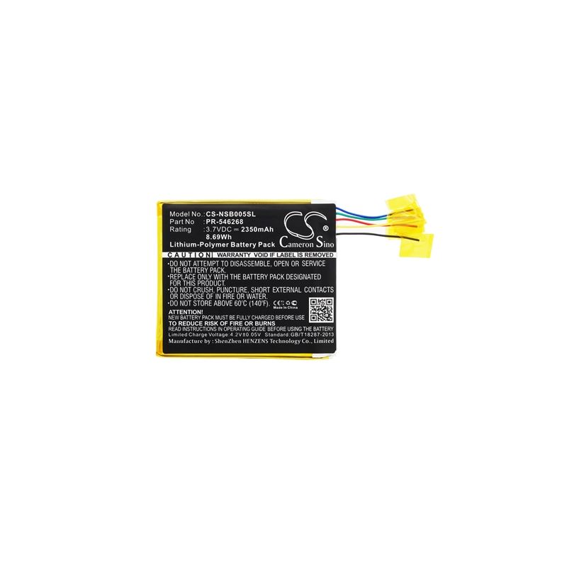 Li-Polymer Battery fits Fuhu, Nabi Jr, Nabijr-nv5a, Nv5a 3.7V, 2350mAh Tablet Cameron Sino Technology Limited