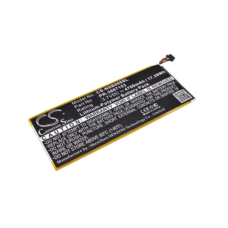 Li-polymer Battery Fits Nabi, Dmtab-nv08b, Dreamtab 8" 3.7v, 4700mah Tablet Cameron Sino Technology Limited