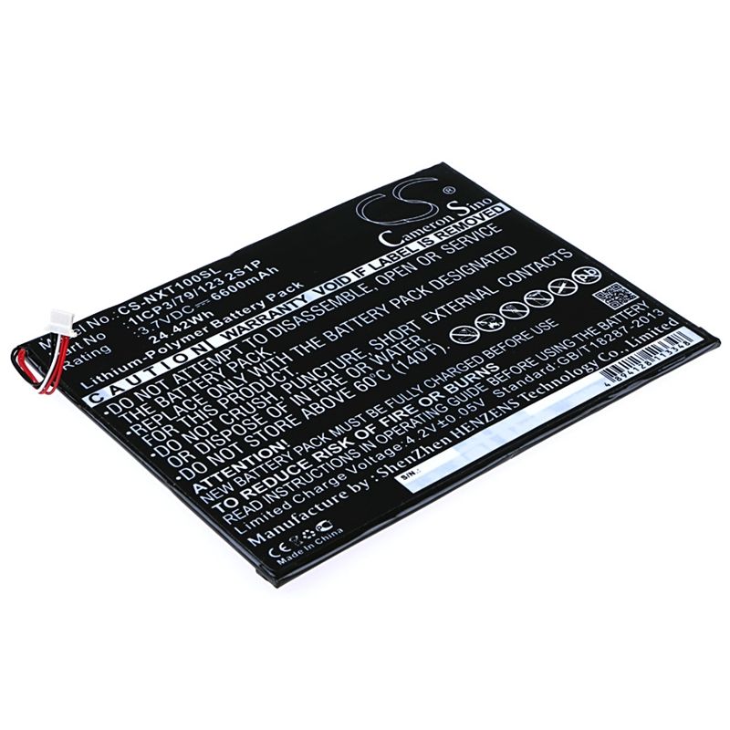 Li-polymer Battery Fits Nextbook, Nextbook 10", Nxw10qc32g 3.7v, 6600mah Tablet Cameron Sino Technology Limited
