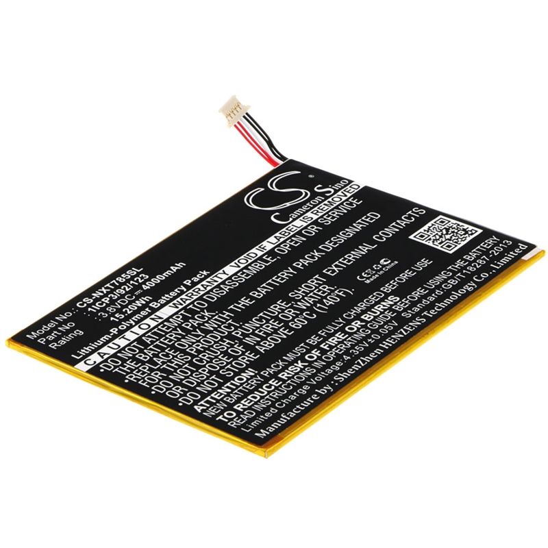 Li-polymer Battery Fits Nextbook, Nx785qc16g, Nx785qc8g 3.8v, 4000mah Tablet Cameron Sino Technology Limited