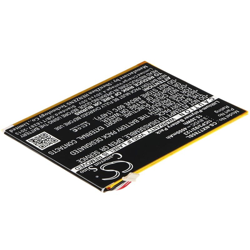 Li-polymer Battery Fits Nextbook, Nx785qc16g, Nx785qc8g 3.8v, 4000mah Tablet Cameron Sino Technology Limited
