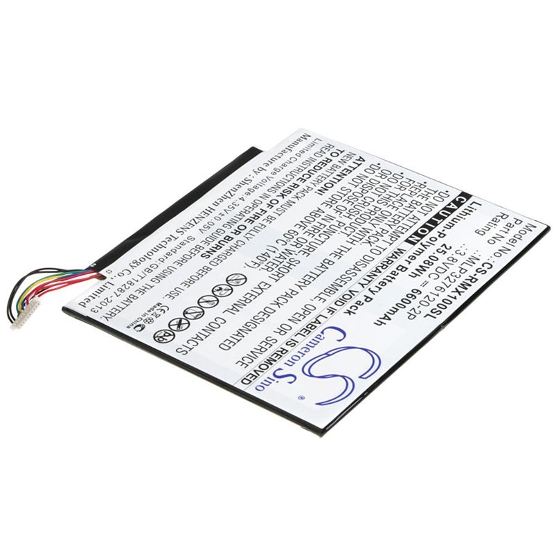 Li-Polymer Battery fits Verizon, Ellipsis 10, Ellipsis 10 Xlte, Qtair7 3.8V, 6600mAh Tablet Cameron Sino Technology Limited