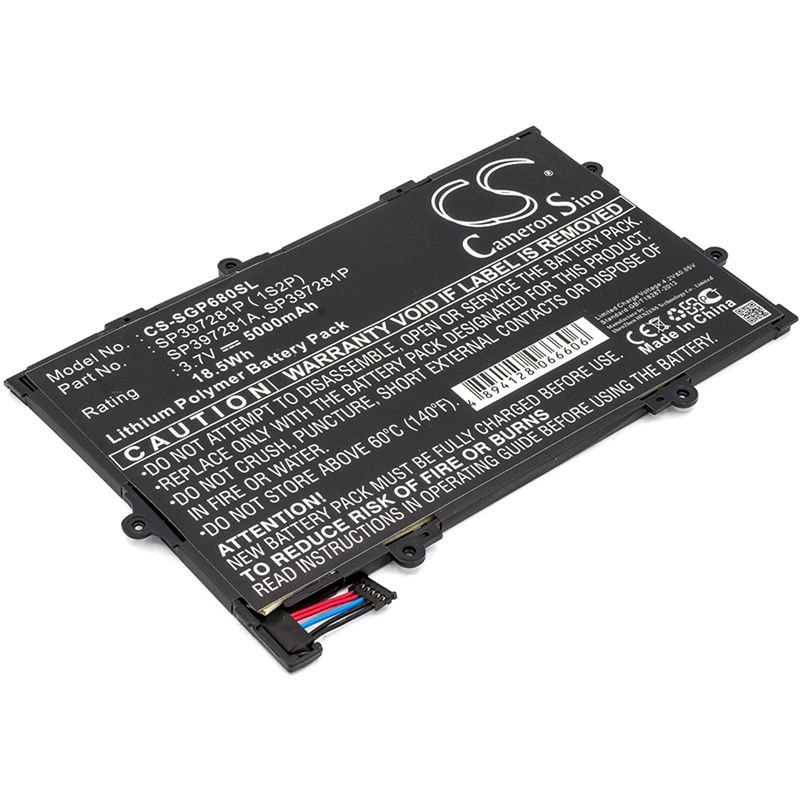 Li-polymer Battery Fits Samsung, Galaxy Tab 7.7, Gt-p6810, P6800 3.7v, 5000mah Tablet Cameron Sino Technology Limited