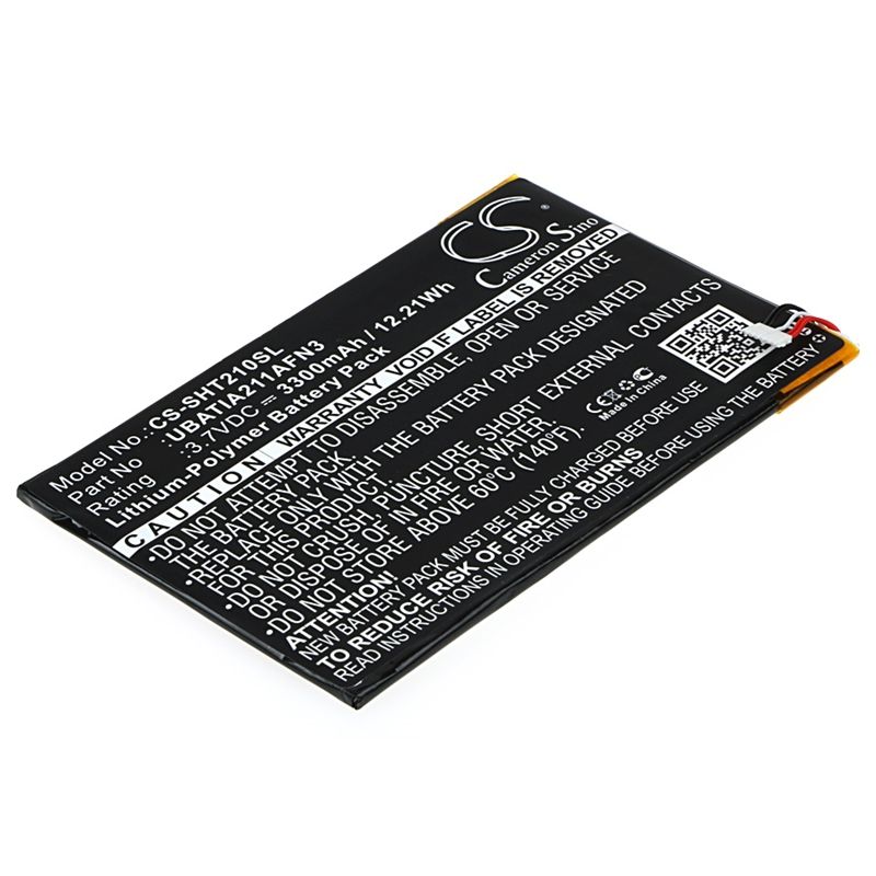 Li-Polymer Battery fits Sharp, Aquos Pad, Sht21 3.7V, 3300mAh Tablet Cameron Sino Technology Limited