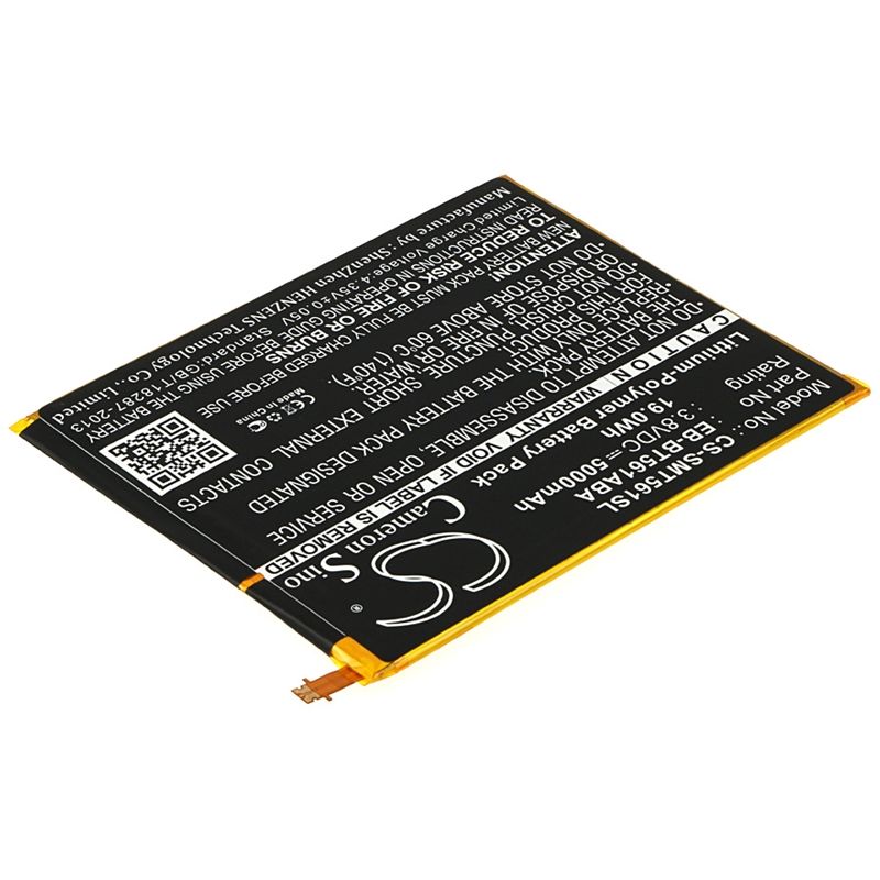 Li-polymer Battery Fits Samsung, Galaxy Tab E Nook Edition 9.6, Sm-t560, Sm-t561 3.8v, 5000mah Tablet Cameron Sino Technology Limited
