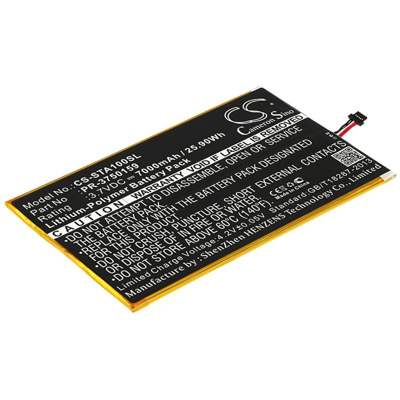 Li-polymer Battery Fits Insignia, Flex 10.1 Ns-15at10 3.7v, 7000mah Tablet Cameron Sino Technology Limited