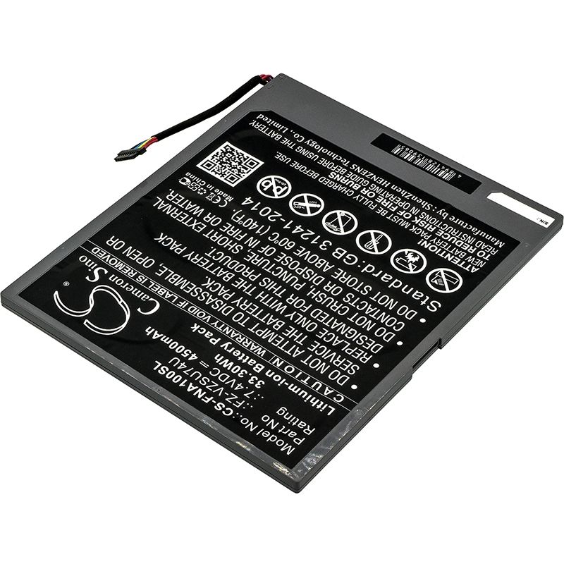 Li-ion Battery fits Panasonic, Toughpad Fz-a1, Toughpad Fz-a1 4g 7.4V, 4500mAh Tablet Cameron Sino Technology Limited