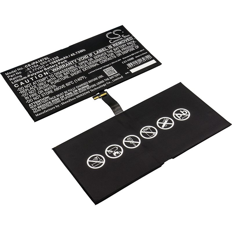 Li-Polymer Battery fits Apple, A1670, A1671, A1821 3.77V, 10800mAh Tablet Cameron Sino Technology Limited