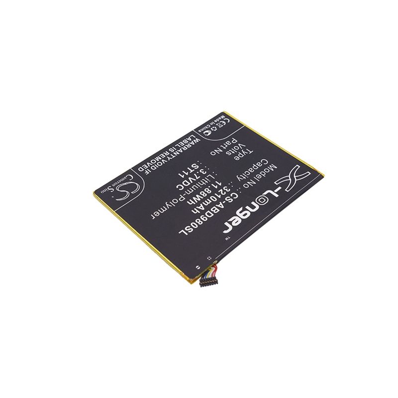 Li-Polymer Battery fits Amazon, Kindle Fire Hd 8 5th, Kindle Hd 8, Sg98eg 3.7V, 3210mAh Tablet Cameron Sino Technology Limited