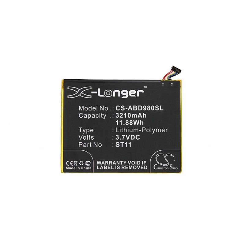 Li-Polymer Battery fits Amazon, Kindle Fire Hd 8 5th, Kindle Hd 8, Sg98eg 3.7V, 3210mAh Tablet Cameron Sino Technology Limited