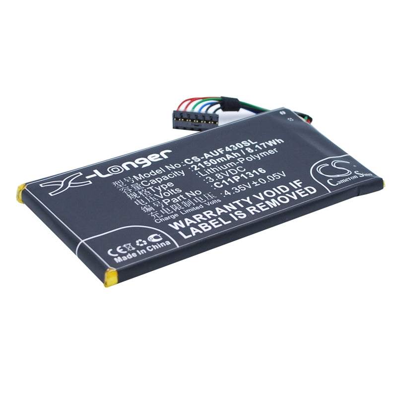 Li-Polymer Battery fits Asus, A11, Padfone Mini 4.3, Padfone Mini 4.3 Station 3.8V, 2150mAh Tablet Cameron Sino Technology Limited