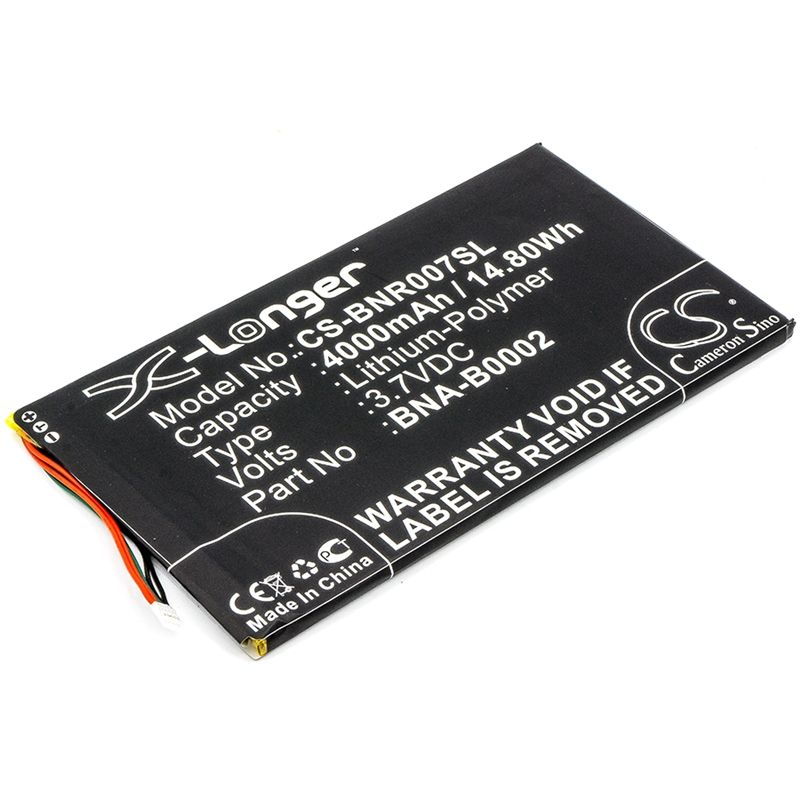 Li-polymer Battery Fits Barnes & Noble, Bnrv400, Bntv400, Nook Hd 7 Tablet 3.7v, 4000mah Tablet Cameron Sino Technology Limited