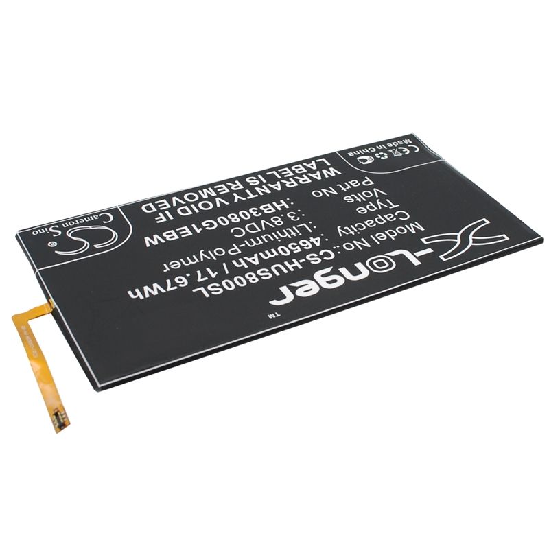 Li-Polymer Battery fits Huawei, Ee Eagle, Ee Eagle 4g Lte, Honor S8-701u 3.8V, 4650mAh Tablet Cameron Sino Technology Limited
