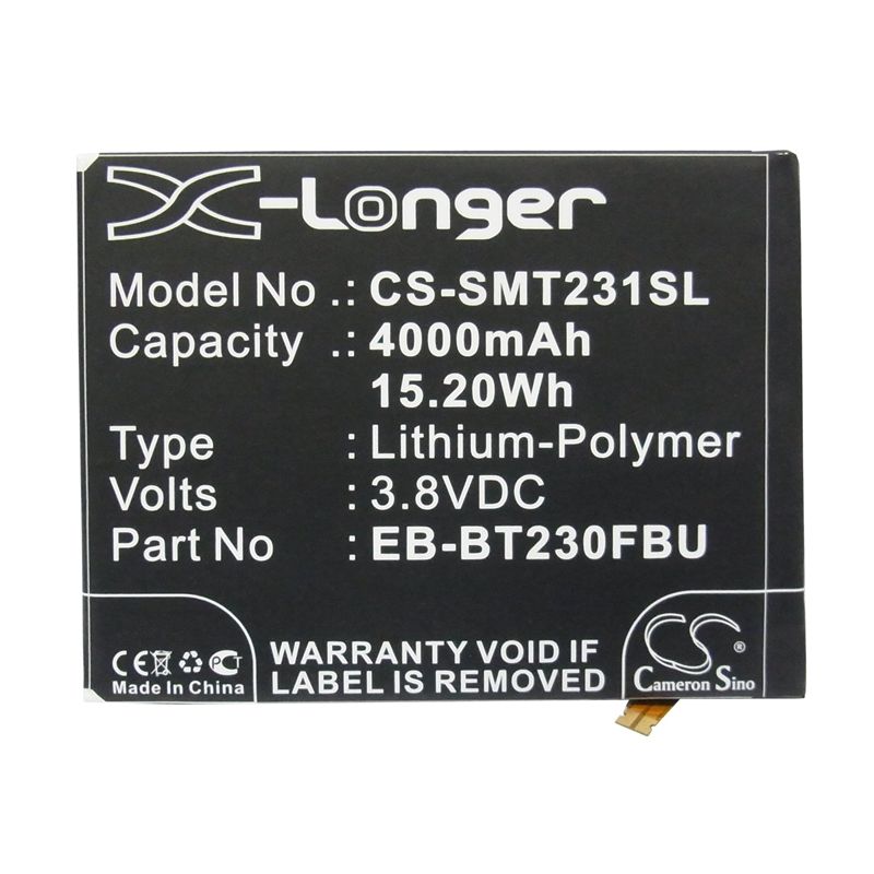 Li-polymer Battery Fits Samsung, 403sc, Degas, Galaxy Tab4 7.0 3.8v, 4000mah Tablet Cameron Sino Technology Limited