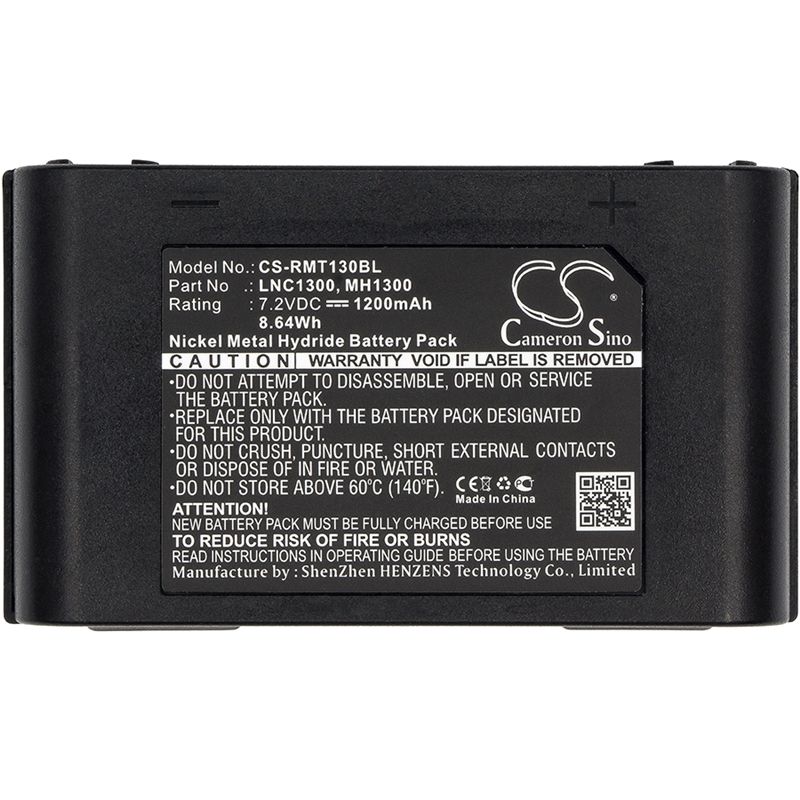 Ni-MH Battery fits Ravioli, Mh1300, Micropiu, 7.2V, 1200mAh Crane Remote Control Cameron Sino Technology Limited