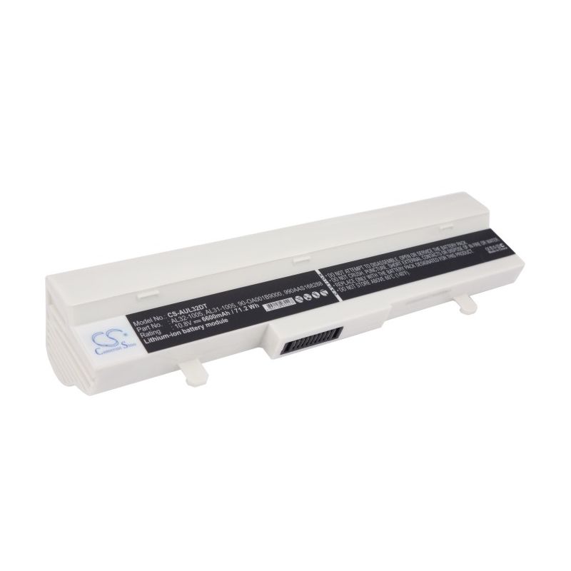 White 10.8V 6600mAh Asus, Eee Pc 1001ha, Eee Pc 1005, Eee Pc 1005h Replacement Battery Notebook & Laptop Cameron Sino Technology Limited