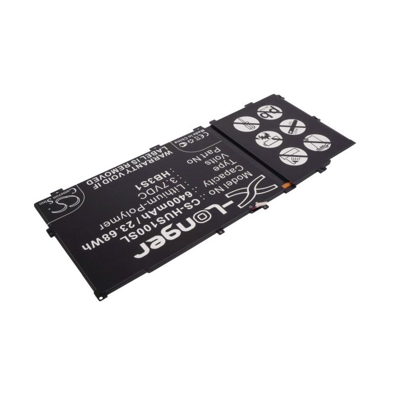 Li-Polymer Battery fits Huawei, Mediaapad 10fhd, Mediaapad S10, Mediaapad S101l 3.7V, 6400mAh Notebook & Laptop Cameron Sino Technology Limited