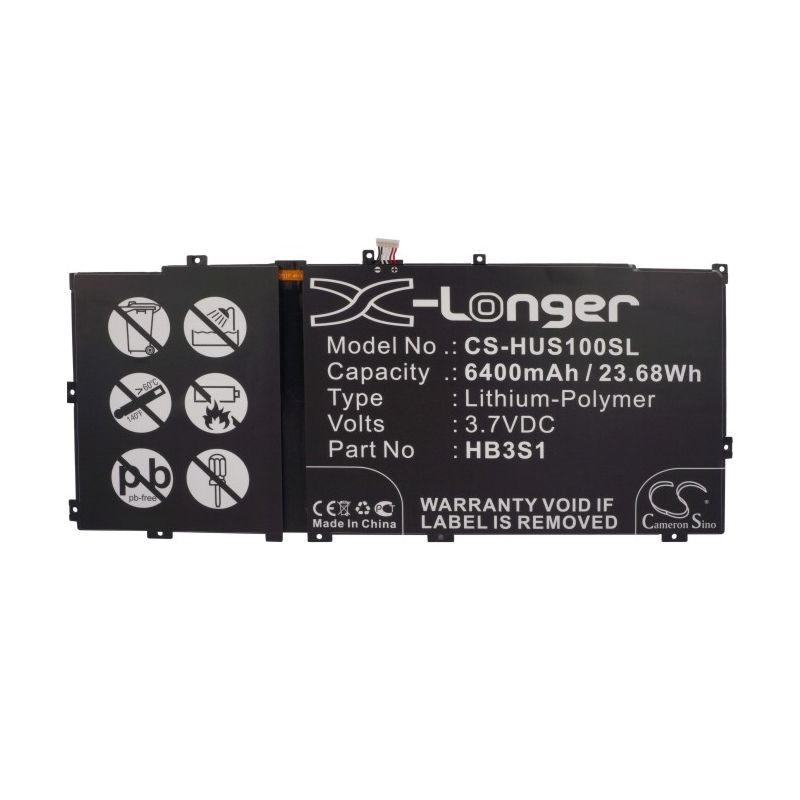 Li-Polymer Battery fits Huawei, Mediaapad 10fhd, Mediaapad S10, Mediaapad S101l 3.7V, 6400mAh Notebook & Laptop Cameron Sino Technology Limited