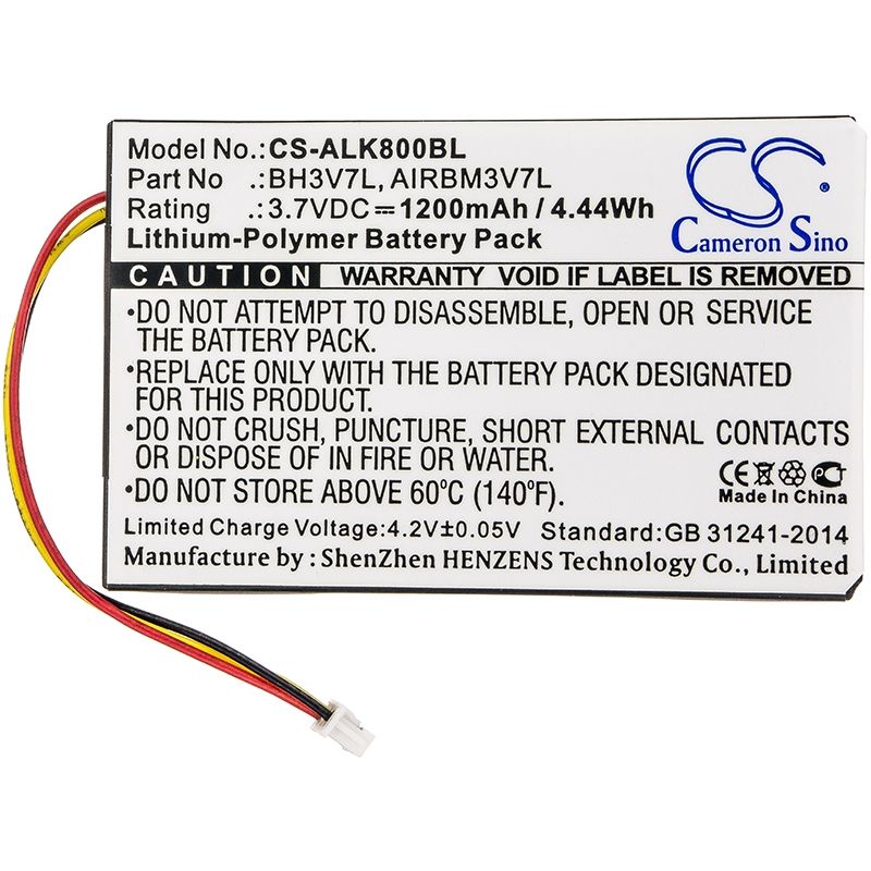 Li-Polymer Battery fits Autec, Air A4, Air A6, Air A8 3.7V, 1200mAh Crane Remote Control Cameron Sino Technology Limited