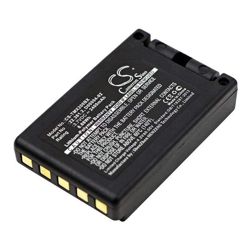 Li-ion Battery Fits Teleradio, Tg-txmnl, Transmitter Tele Radio Tg-txmnl, 3.7v, 2400mah Crane Remote Control Cameron Sino Technology Limited