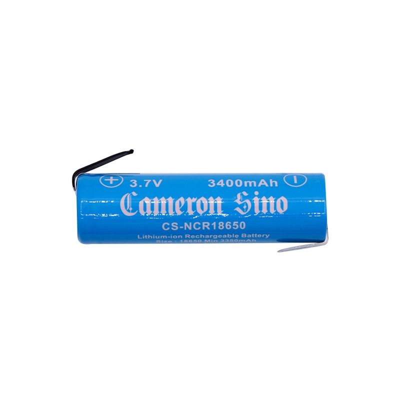 Li-ion Battery Includes 2pcs Pack With Solder Tabs 3.7v, 3400mah 18650 Cameron Sino Technology Limited