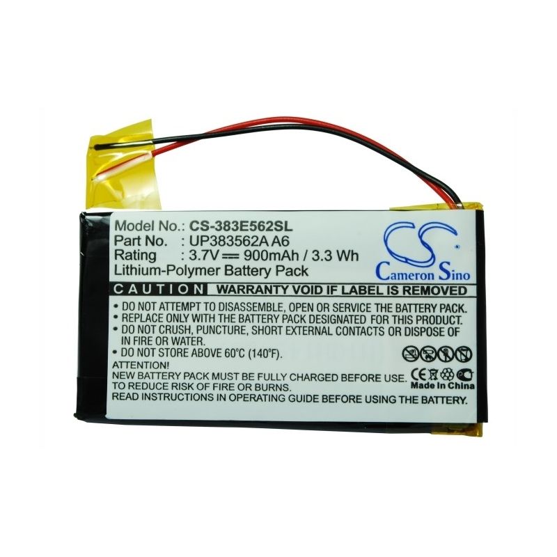 Li-polymer Battery Fits Palm, Tungsten E 3.7v, 900mah PDA & Pocket PC Cameron Sino Technology Limited