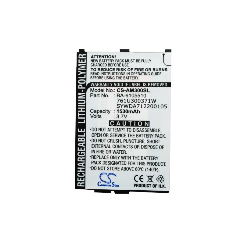 Li-Polymer Battery fits Acer, M300 3.7V, 1530mAh PDA & Pocket PC Cameron Sino Technology Limited