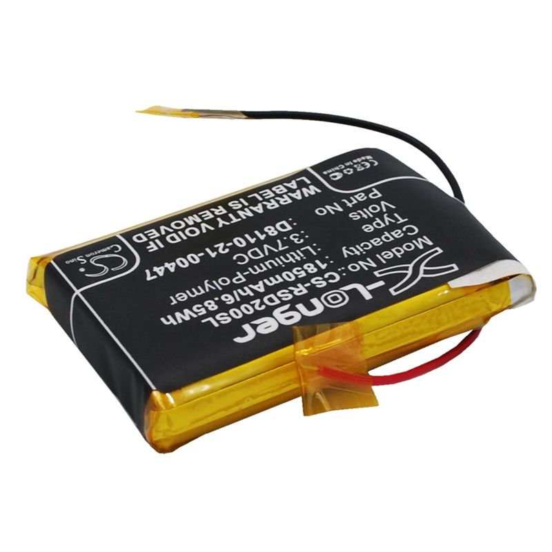 Li-Polymer Battery fits Roberts, Sports Dab2, Roberts 3.7V, 1850mAh DAB Digital Cameron Sino Technology Limited