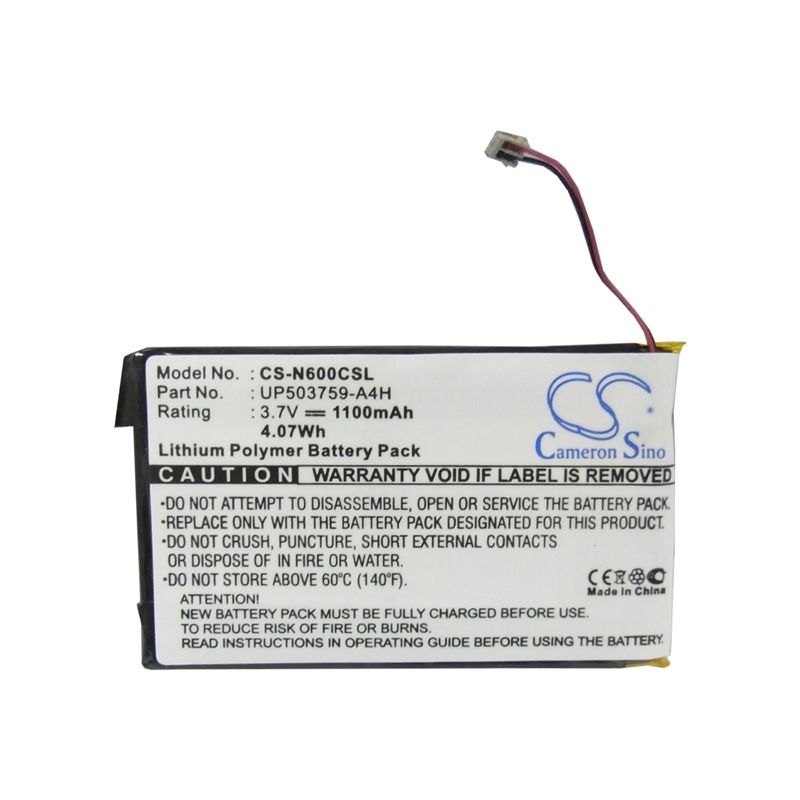 Li-Polymer Battery fits Sony, Clie Peg-n600c, Clie Peg-n610, Clie Peg-n610c 3.7V, 1100mAh PDA & Pocket PC Cameron Sino Technology Limited