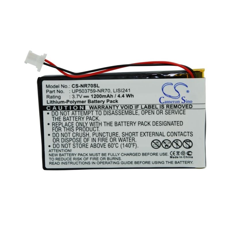 Li-Polymer Battery fits Sony, Clie Peg-nr60, Clie Peg-nr60v, Clie Peg-nr70 3.7V, 1200mAh PDA & Pocket PC Cameron Sino Technology Limited
