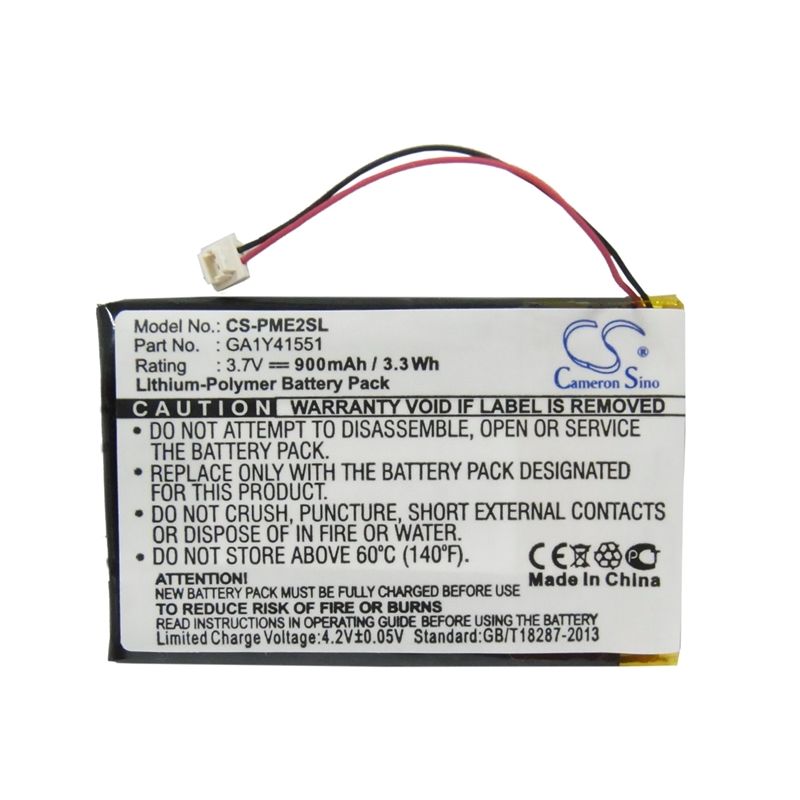 Li-Polymer Battery fits Palm, Tungsten E2 3.7V, 900mAh PDA & Pocket PC Cameron Sino Technology Limited