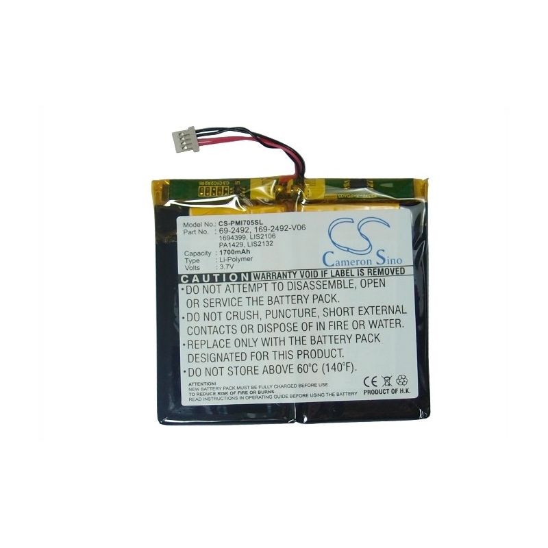 Li-Polymer Battery fits Palm, I705, Tungsten C, Tungsten W 3.7V, 1700mAh PDA & Pocket PC Cameron Sino Technology Limited