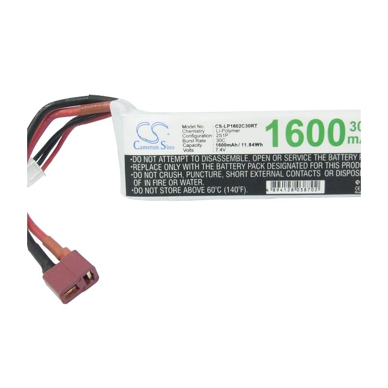 Li-Polymer Battery fits Cameron Sino, Cs-lp1602c30rt 7.4V, 1600mAh RC Cameron Sino Technology Limited