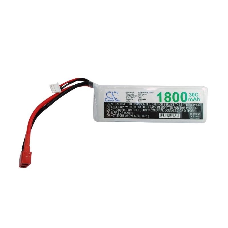 Li-Polymer Battery fits Cameron Sino, Cs-lp1802c30rt 7.4V, 1800mAh RC Cameron Sino Technology Limited