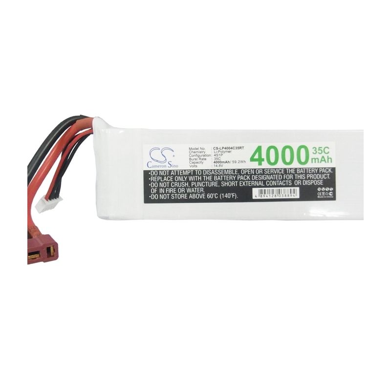Li-Polymer Battery fits Cameron Sino, Cs-lp4004c35rt 14.8V, 4000mAh RC Cameron Sino Technology Limited