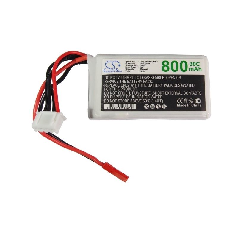 Li-Polymer Battery fits Cameron Sino, Cs-lp8003c30rt 11.1V, 800mAh RC Cameron Sino Technology Limited