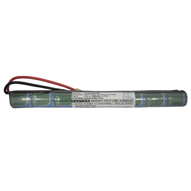 Ni-MH Battery fits Cameron Sino, Cs-ns120c31mt 9.6V, 1500mAh Airsoft Guns Cameron Sino Technology Limited