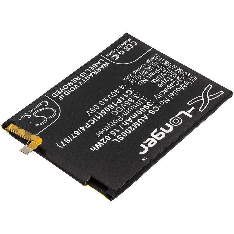 Li-Polymer Battery fits Asus, zb633kl, zenfone max m2, zenfone max m2 dual sim 3.85V, 3900mAh Mobile & SmartPhone Cameron Sino Technology Limited