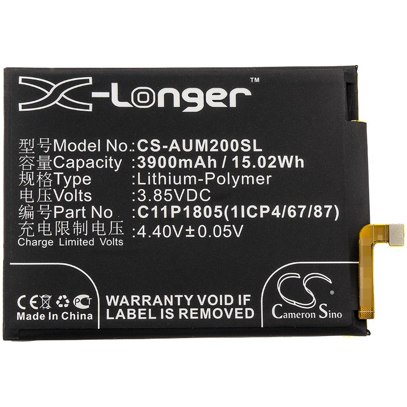 Li-Polymer Battery fits Asus, zb633kl, zenfone max m2, zenfone max m2 dual sim 3.85V, 3900mAh Mobile & SmartPhone Cameron Sino Technology Limited