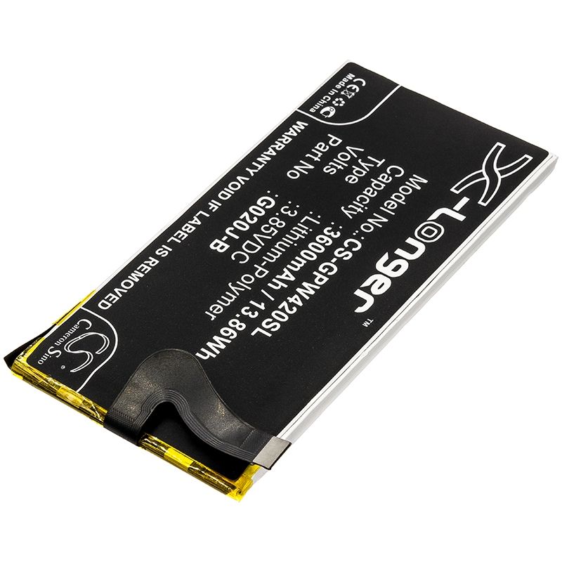 Li-polymer Battery Fits Google, G020p, Pixel 4 Xl 3.85v, 3600mah Mobile & SmartPhone Cameron Sino Technology Limited