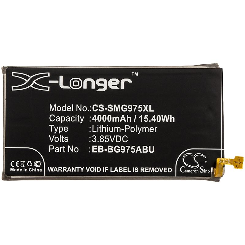 Li-Polymer Battery fits Samsung, galaxy s10 plus, galaxy s10+, sm-g9750/ds 3.85V, 4000mAh Mobile & SmartPhone Cameron Sino Technology Limited